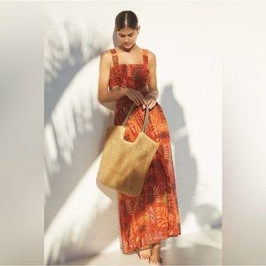 NWT Anthropologie Piper Bandeau Cutout Maxi Dress